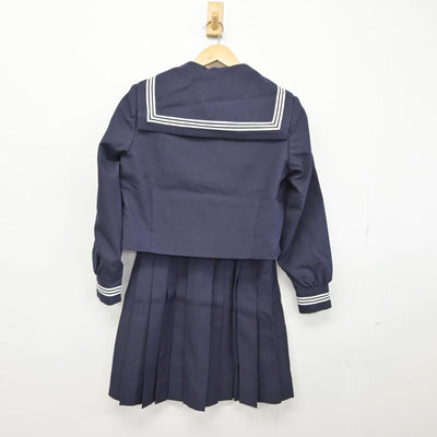 【中古】埼玉県 本庄高等学校 女子制服 3点（セーラー服・スカート）sf031714