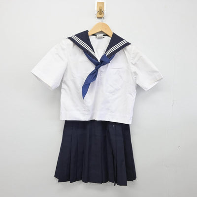 【中古】埼玉県 本庄高等学校 女子制服 3点（セーラー服・スカート）sf031715