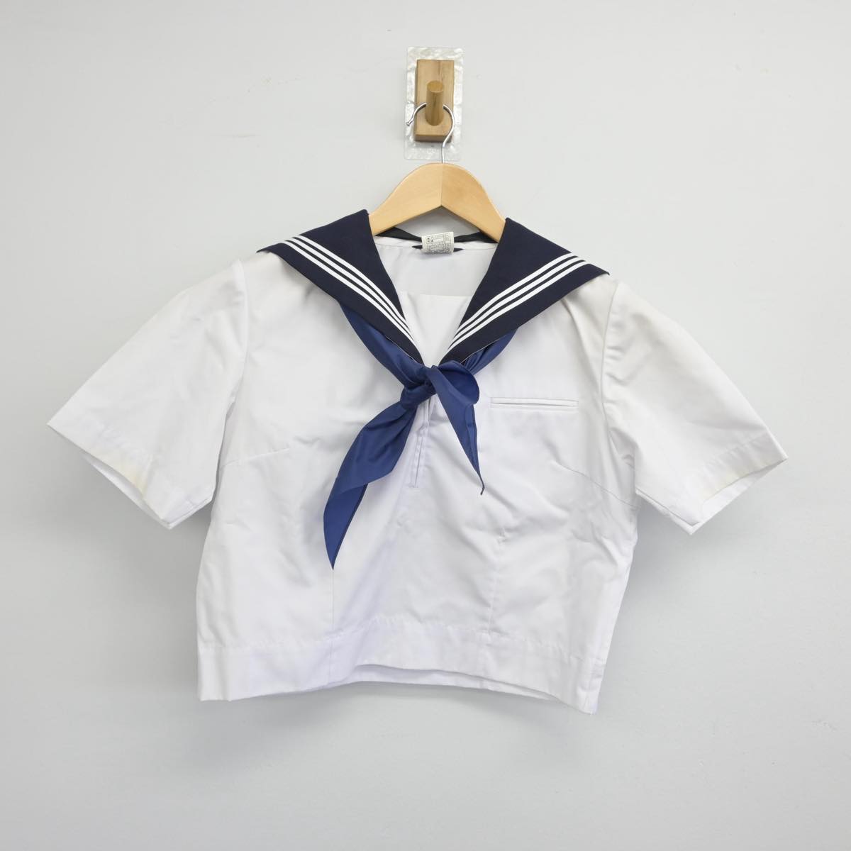 【中古】埼玉県 本庄高等学校 女子制服 3点（セーラー服・スカート）sf031715