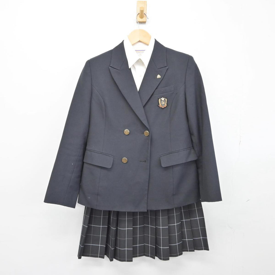 【中古】埼玉県 埼玉栄高等学校 女子制服 3点（ブレザー・シャツ・スカート）sf031724