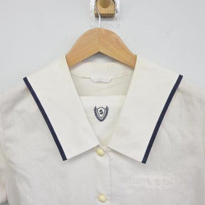 【中古】埼玉県 埼玉栄中学校 女子制服 3点（セーラー服・スカート）sf031725