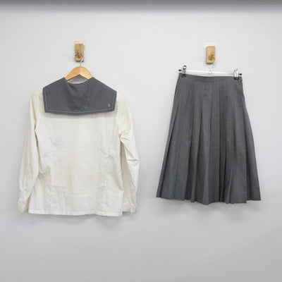 【中古】埼玉県 埼玉栄中学校 女子制服 4点（ブレザー・セーラー服・スカート）sf031727