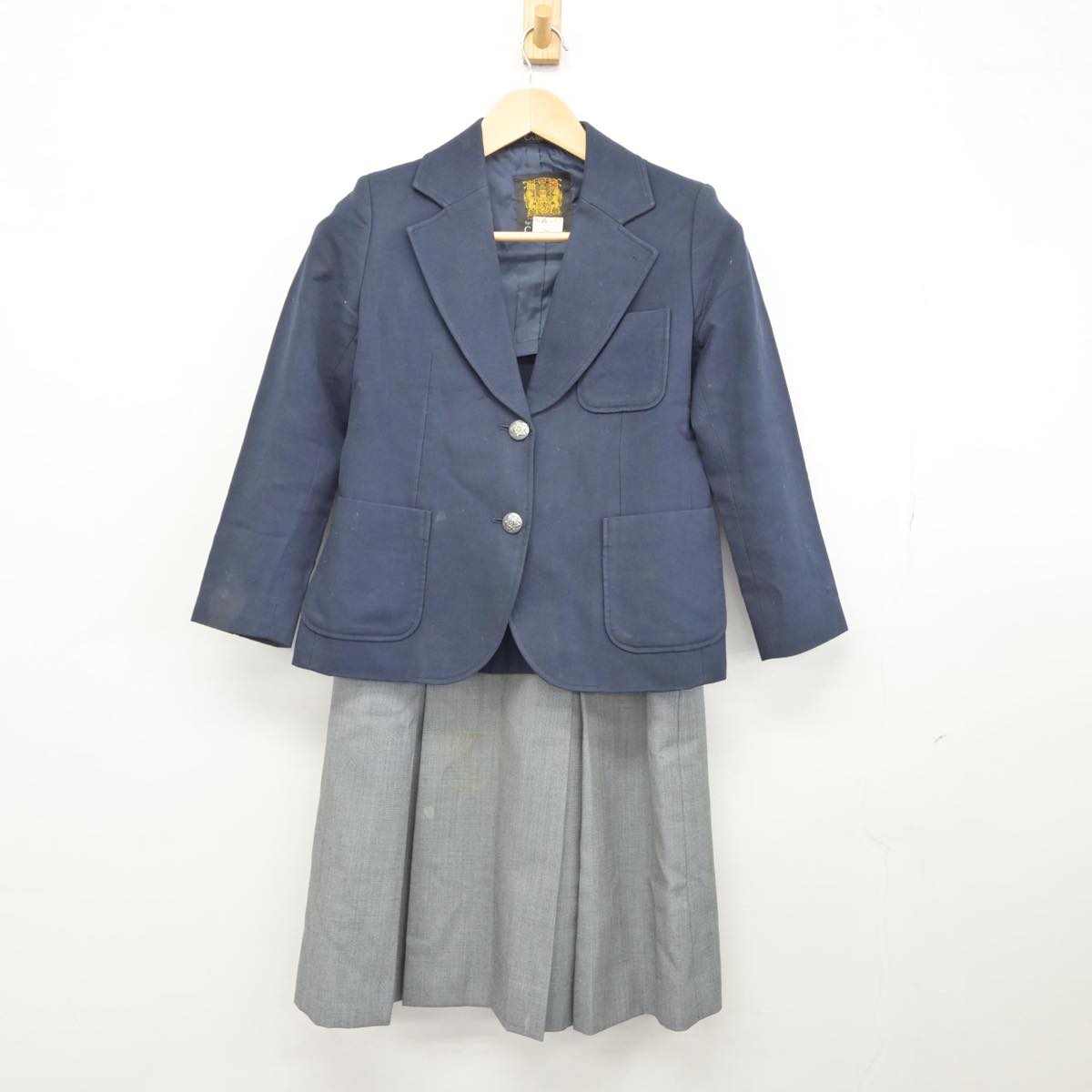 【中古】北海道 宮の丘中学校 女子制服 3点（ブレザー・ベスト・スカート）sf031737