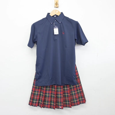 【中古】千葉県 桜林高等学校 女子制服 4点（ニットベスト・シャツ・シャツ・スカート）sf031747