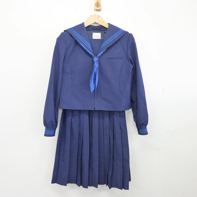 【中古】千葉県 八街北中学校 女子制服 3点（セーラー服・スカート）sf031750