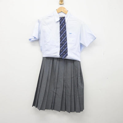 【中古】兵庫県 六甲アイランド高等学校 女子制服 3点（シャツ・スカート）sf031753