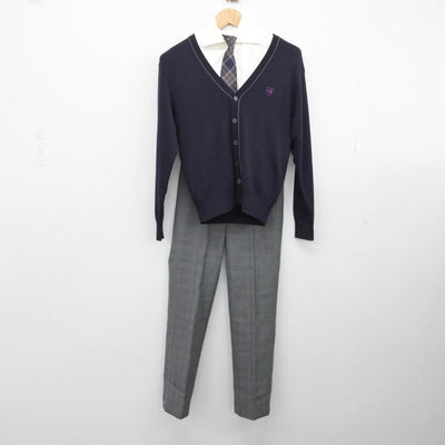 【中古】愛知県 愛知工業大学名電中学校 男子制服 5点（ブレザー・ニット・シャツ・ズボン）sf031759