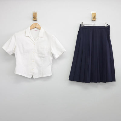 【中古】愛媛県 拓南中学校 女子制服 2点（シャツ・スカート）sf031764