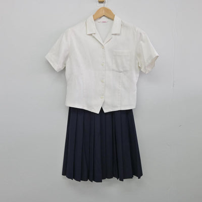 【中古】愛媛県 拓南中学校 女子制服 2点（シャツ・スカート）sf031765