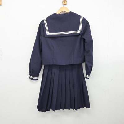 【中古】愛媛県 拓南中学校 女子制服 2点（セーラー服・スカート）sf031768