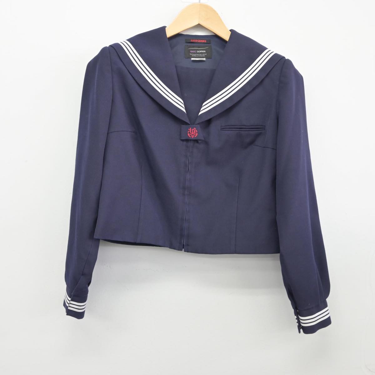 【中古】愛媛県 拓南中学校 女子制服 2点（セーラー服・スカート）sf031768