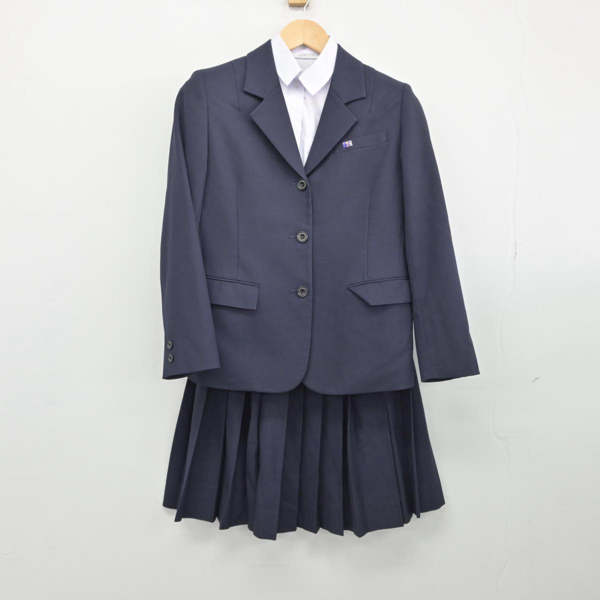 【中古】愛知県 愛知商業高等学校 女子制服 3点（ブレザー・シャツ・スカート）sf031769