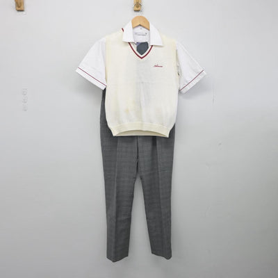 【中古】愛知県 名古屋経済大学市邨高等学校 男子制服 5点（シャツ・シャツ・シャツ・ズボン）sf031774