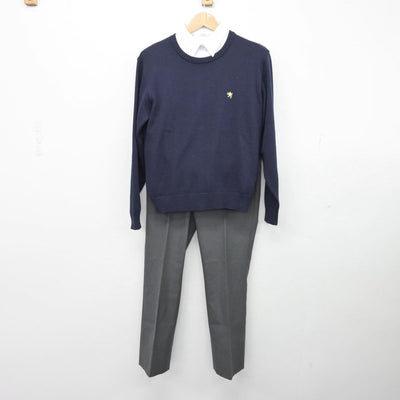 【中古】宮城県 仙台育英学園高等学校 男子制服 3点（ニット・シャツ・ズボン）sf031783