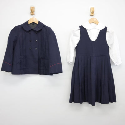 【中古】東京都 国立学園小学校 女子制服 3点（ブレザー・シャツ・ジャンパースカート）sf031804