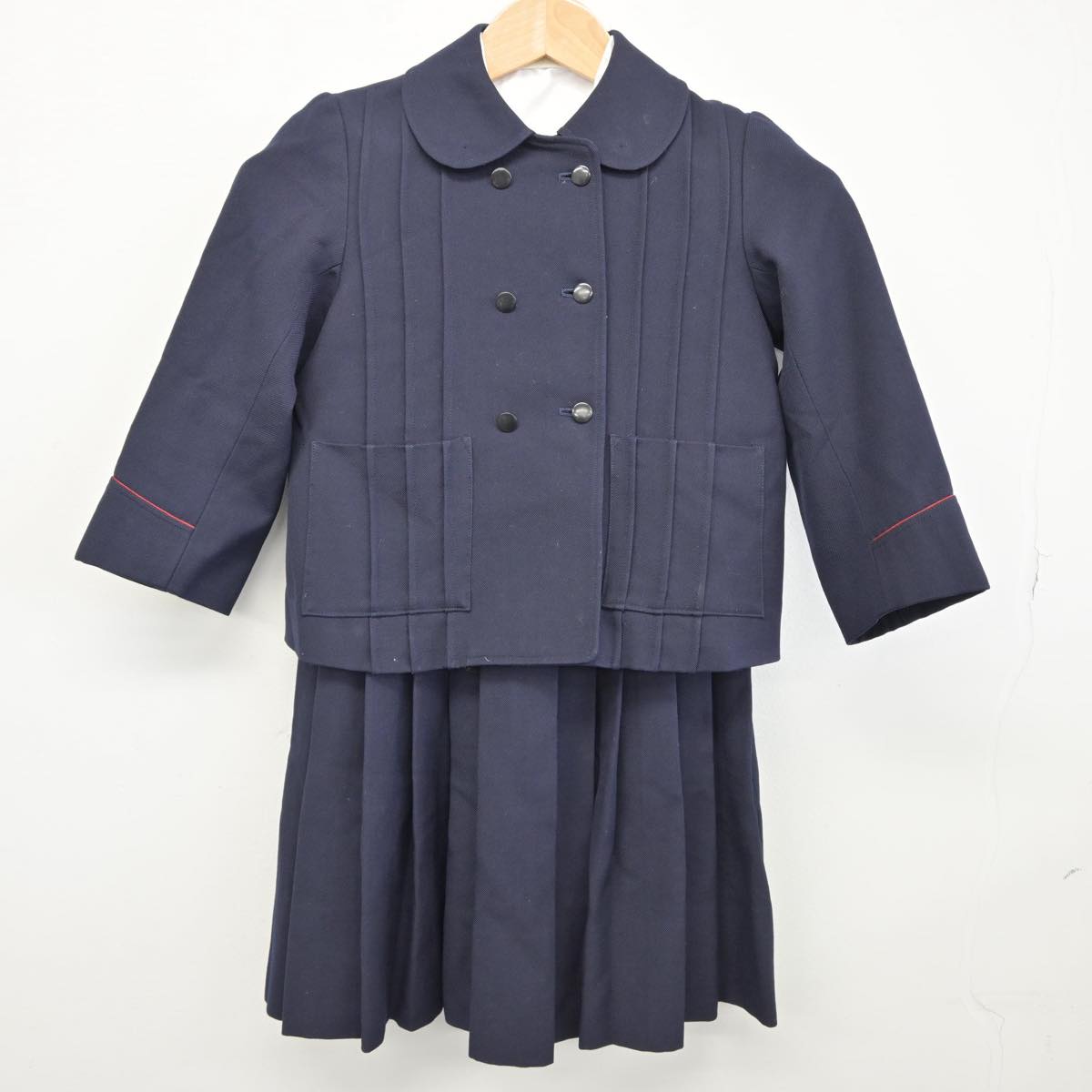 【中古】東京都 国立学園小学校 女子制服 3点（ブレザー・シャツ・ジャンパースカート）sf031805