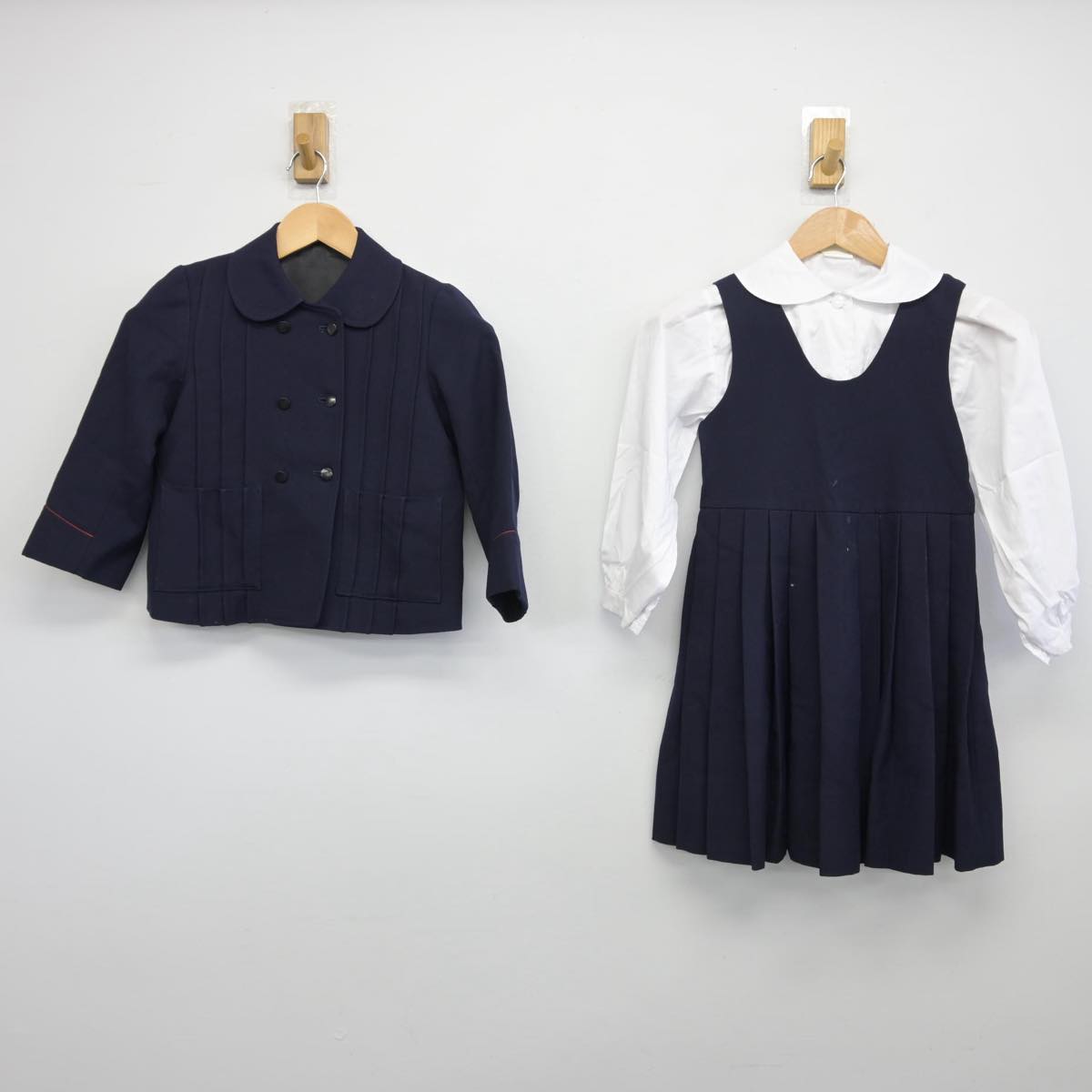 【中古】東京都 国立学園小学校 女子制服 3点（ブレザー・シャツ・ジャンパースカート）sf031805