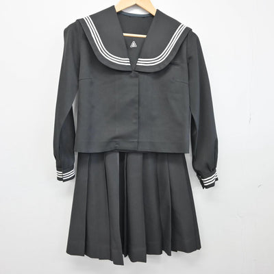 【中古】沖縄県 糸満高等学校 女子制服 2点（セーラー服・スカート）sf031818