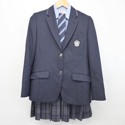 【中古】東京都 朋優学院高等学校 女子制服 4点（ブレザー・シャツ・スカート）sf031819