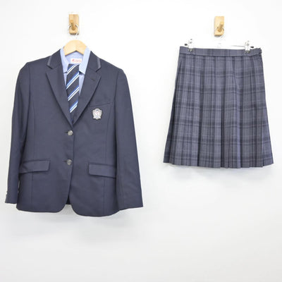 【中古】東京都 朋優学院高等学校 女子制服 4点（ブレザー・シャツ・スカート）sf031819