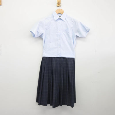 【中古】東京都 葛飾区立立石中学校 女子制服 2点（シャツ・スカート）sf031835