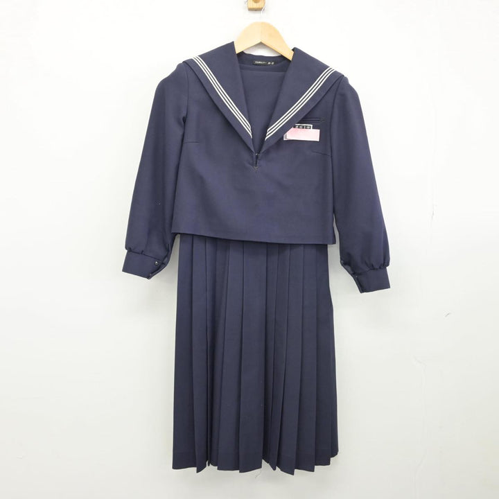 中古】福岡県 香椎第一中学校 女子制服 2点（セーラー服