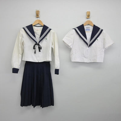 【中古】愛知県 愛知県立一宮商業高等学校 女子制服 3点（セーラー服・スカート）sf031860