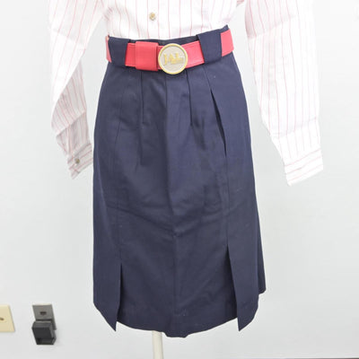 【中古】 日本航空株式会社 女子制服 5点（ブレザー・シャツ・スカート）sf031864