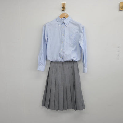 【中古】神奈川県 聖セシリア 女子中学校 女子制服 3点（シャツ・ニット・スカート）sf031871