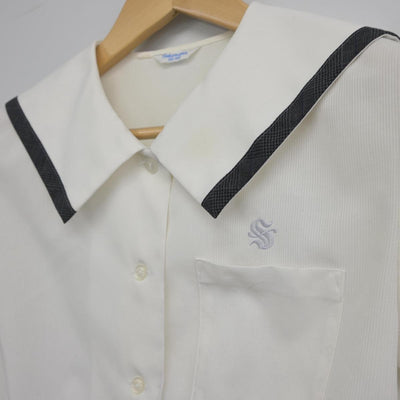 【中古】熊本県 熊本市立桜木中学校 女子制服 2点（シャツ・スカート）sf031901