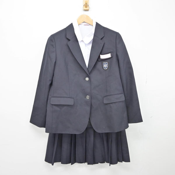 中古】大阪府 阿倍野中学校 女子制服 3点（ブレザー・シャツ