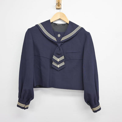 【中古】東京都 白百合学園中学高等学校 女子制服 3点（セーラー服・スカート）sf031917