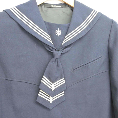 【中古】東京都 白百合学園中学高等学校 女子制服 1点（セーラー服）sf031918