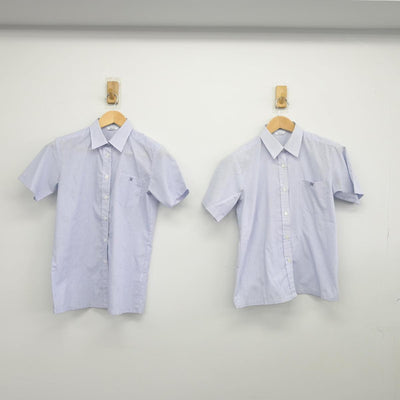 【中古】滋賀県 守山中学校・高等学校 女子制服 3点（ニットベスト・シャツ）sf031929