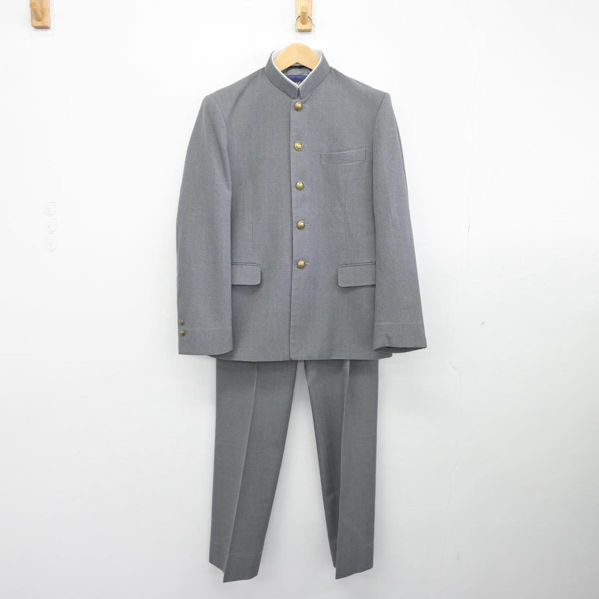 【中古】千葉県 成田西中学校 男子制服 3点（その他アイテム・シャツ・ズボン）sf031948