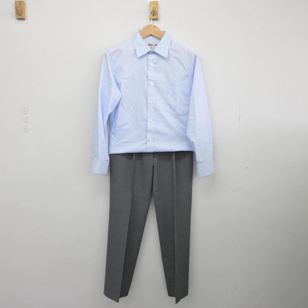 【中古】千葉県 成田西中学校 男子制服 3点（その他アイテム・シャツ・ズボン）sf031948