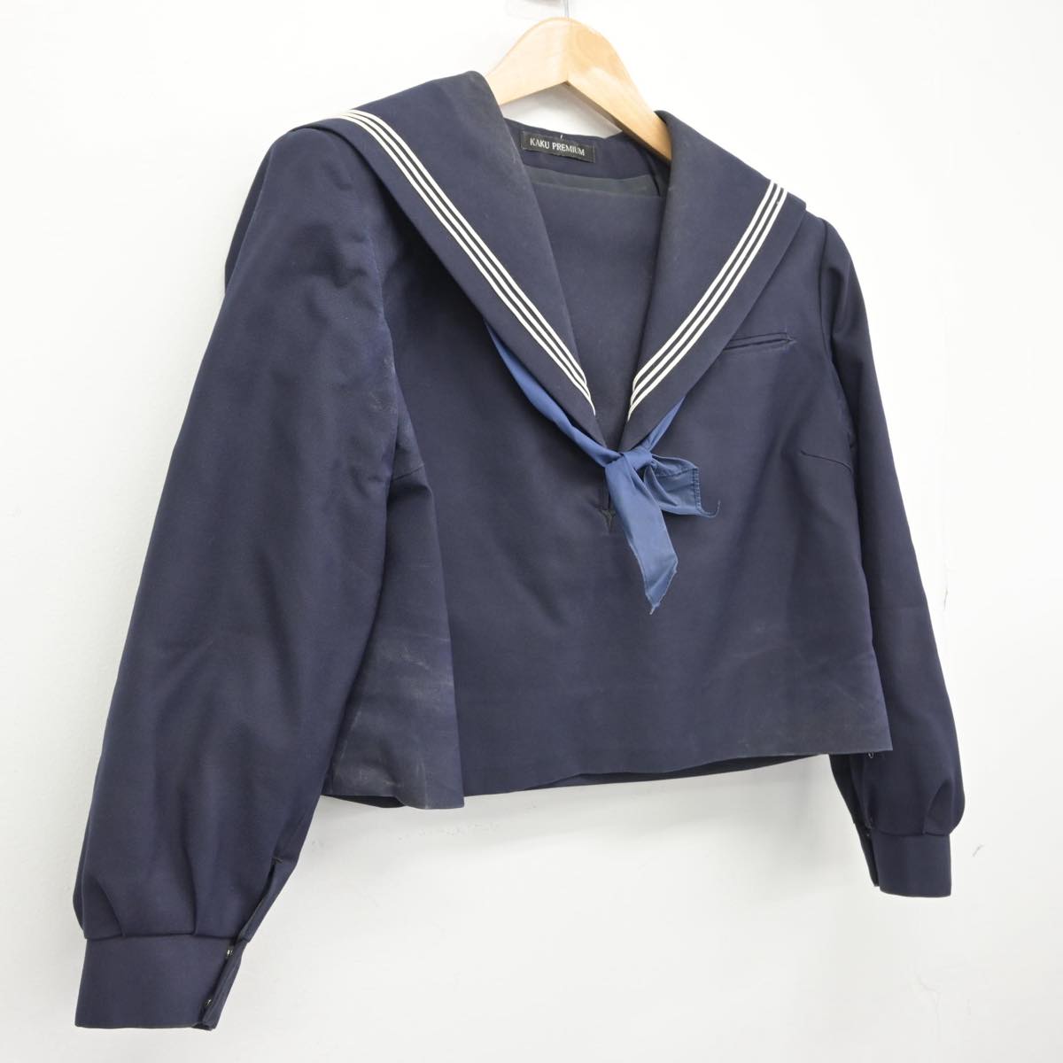 【中古】福岡県 福岡市立第二中学校 女子制服 2点（セーラー服）sf031960