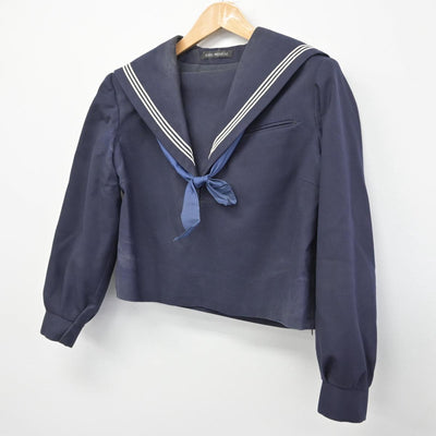 【中古】福岡県 福岡市立第二中学校 女子制服 2点（セーラー服）sf031960