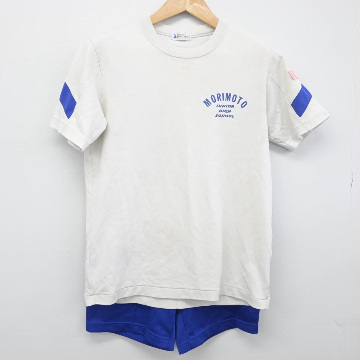 【中古】石川県 森本中学校 女子制服 2点（体操服 上・体操服 下）sf031966