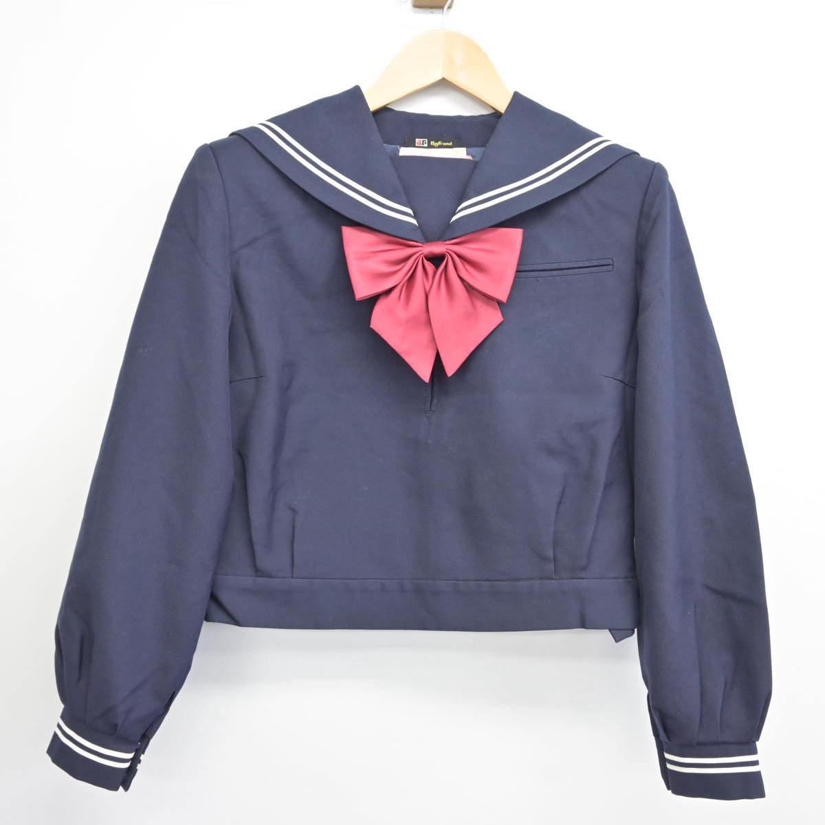 【中古】石川県 森本中学校 女子制服 3点（セーラー服・スカート）sf031970