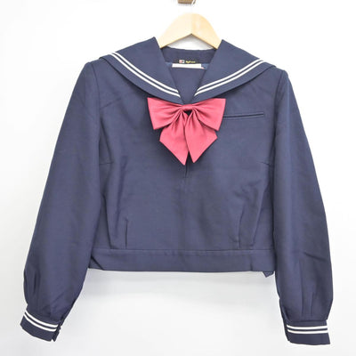 【中古】石川県 森本中学校 女子制服 3点（セーラー服・スカート）sf031970