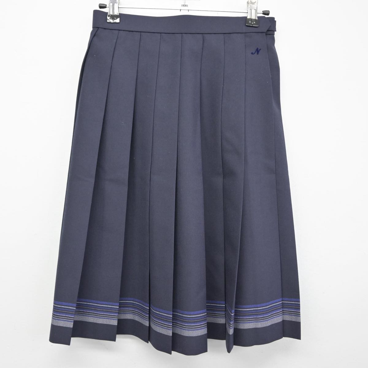 【中古】山口県 野田学園高等学校 女子制服 4点（ニットベスト・ニットベスト・スカート）sf031976