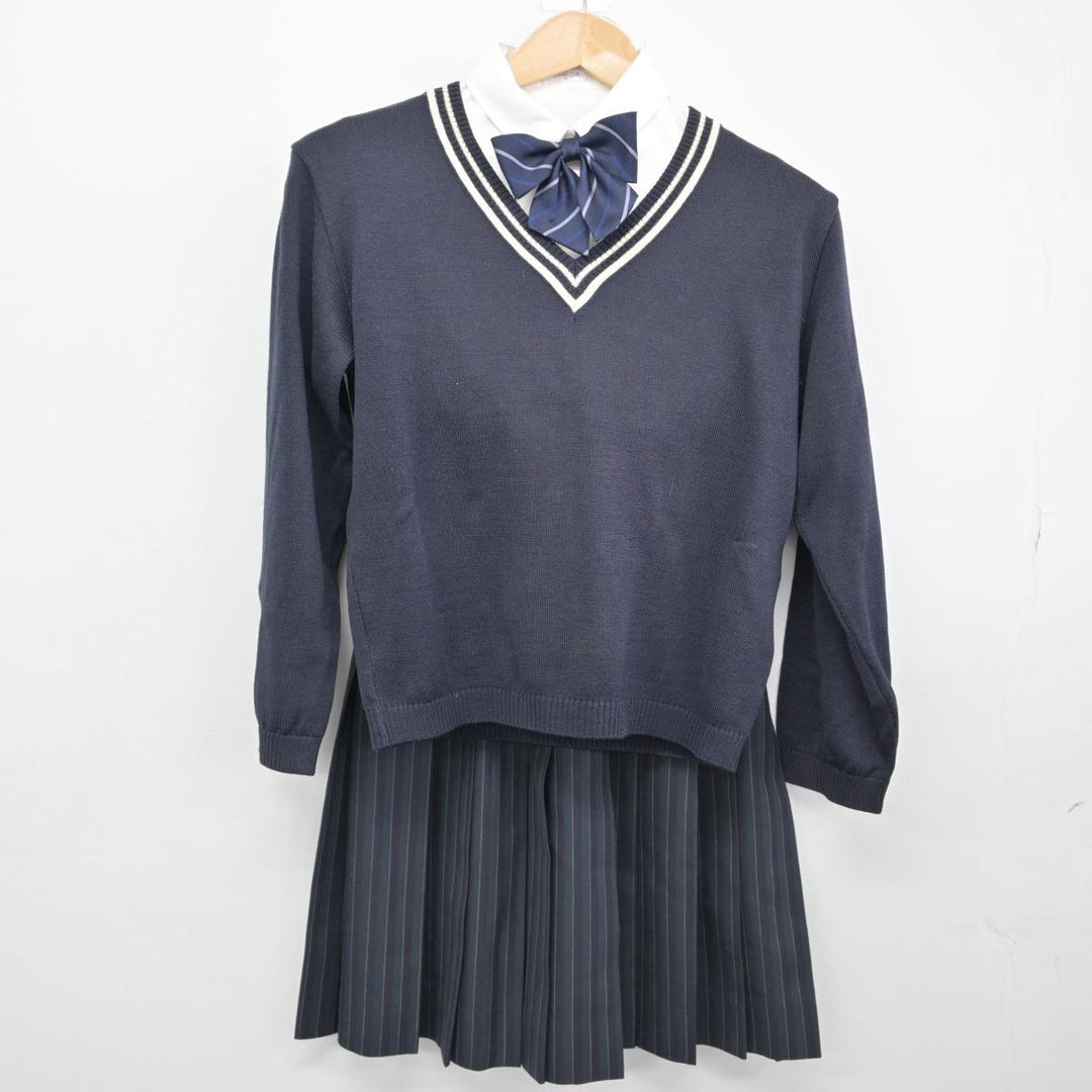 【中古】大阪府 大阪薫英女学院高等学校 女子制服 6点（ブレザー・ニット・シャツ・スカート）sf031983 | 中古制服通販パレイド