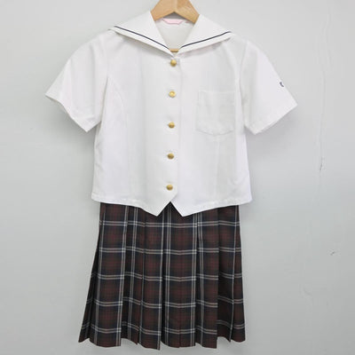 【中古】三重県 徳風高等学校 女子制服 3点（シャツ・スカート）sf031997