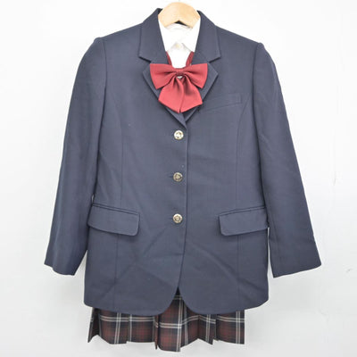 【中古】三重県 徳風高等学校 女子制服 6点（ブレザー・ニット・シャツ・スカート）sf031998