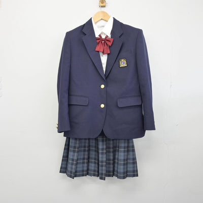 【中古】千葉県 千城台西中学校 女子制服 4点（ブレザー・シャツ・スカート）sf032004