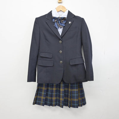 【中古】千葉県 日本体育大学柏高等学校 女子制服 6点（ブレザー・シャツ・スカート）sf032022