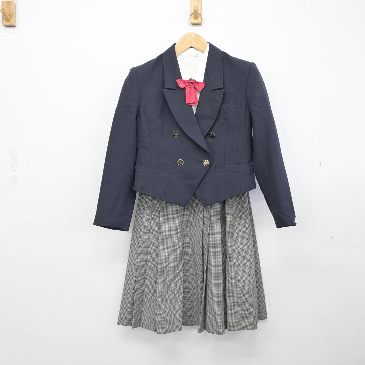 【中古】埼玉県 小谷場中学校 女子制服 4点（ブレザー・シャツ・スカート）sf032027