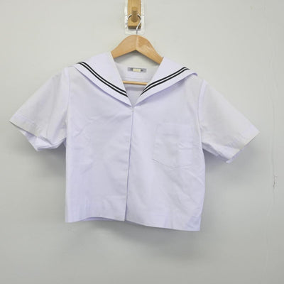 【中古】 学校名不明 女子制服 2点（セーラー服・スカート）sf032030