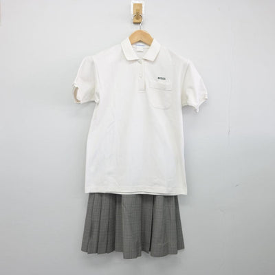 【中古】埼玉県 小谷場中学校 女子制服 2点（シャツ・スカート）sf032043